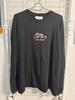 [USED] LEFT ALONE Black Long Sleeve T-Shirt, Size M
