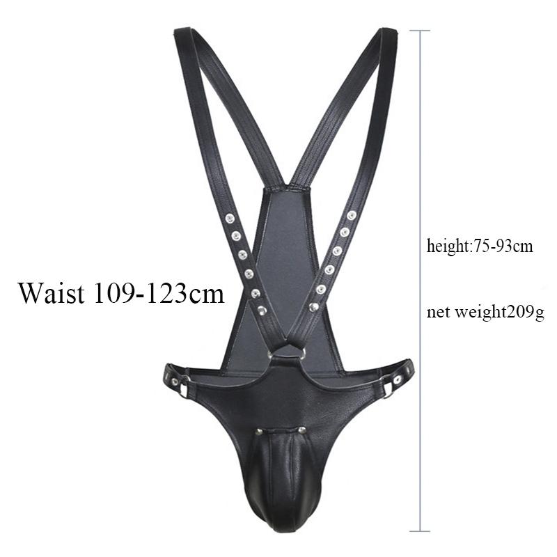 Men Leather Harness Leather Fetish Gay Adjustable Sexual Body Bondage Gay Clothing for Adult Sex Nightclub Wear Restraint Belts