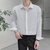 Men's Wind-Free Ice Silk Long-Sleeve Casual Shirt - Lightweight, Wrinkle-Resistant, Stylish Summer Top