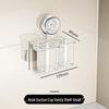 Wall-Mounted Punch-Free Suction Cup Toothbrush Holder & Bathroom Storage Box