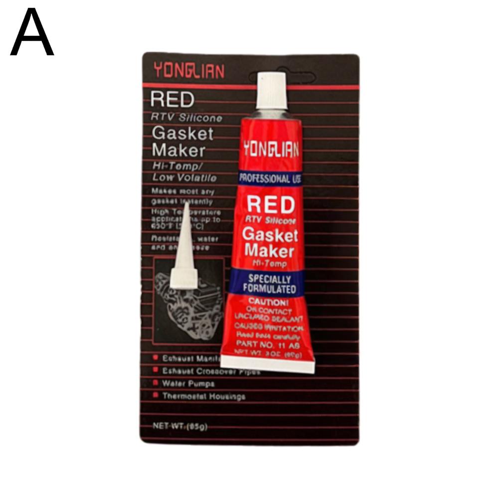 50/85 جرام من مادة السيليكون المقاومة للماء باللون الأحمر، مادة مانعة للتسرب مقاومة لدرجات الحرارة العالية لأجزاء محرك السيارات