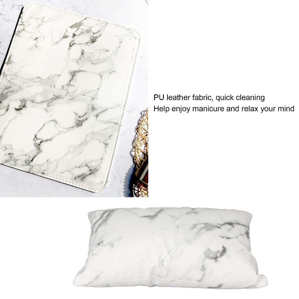 2pcs Detachable Nail Art Pillow Aluminum Alloy Holder Hand Cushion Mat  For Nail Tech