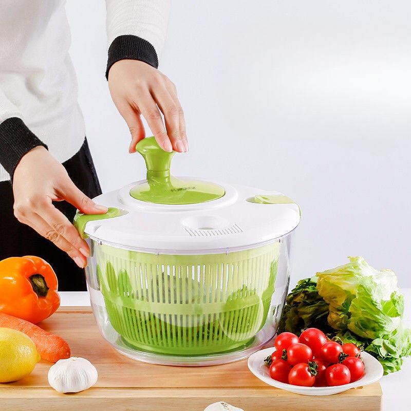 Home Vegetable Dehydrator, Multifunctional, Drain Basket, Vegetable Washing Basket, Kitchen Supplies, Fruit and Vegetable Salad Rotator