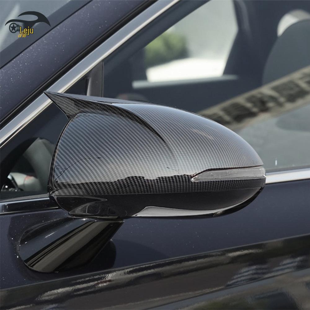 Carbon Fiber Horn Cover for 2020-2022 Hyundai Sonata Rearview Mirror Trim