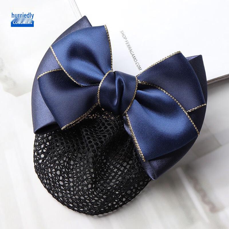 Professional Bowknot Hairnet Hair Clip One Size