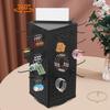 360° Rotating Pegboard Display Stand - 4-Sided Craft Organizer with 24 Hooks - 17in Modern Steel Storage Rack for Home & Office