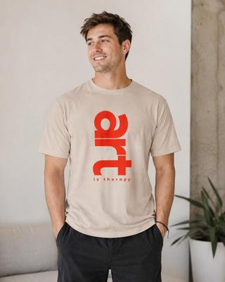 Art Is Therapy Shirt, Minimalist Artist Graphic Tee, Art Lover Gift