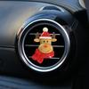 Medium-sized New Santa Claus Christmas Tree Reindeer Snowman Car Perfume Decoration Clip Car Air Conditioner Air Outlet