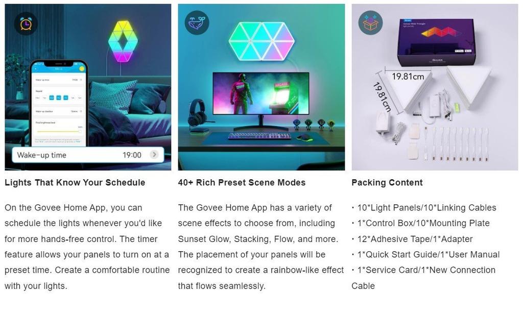Govee Glide Smart panel Wi-Fi/Bluetooth