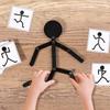 Jucării Montessori pentru Copii din Lemn Învățare Timpurie Puzzle-uri Educaționale Poziție Sportivă Puzzle Îmbunătățiți Abilitățile Practice Tablă Activități Cadouri