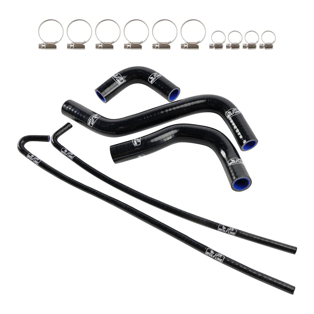 Silicone Radiator coolant Hose kit For Kawasaki Z900 Z900RS 2017-2025 Black