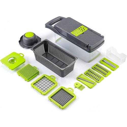 Vegetable Chopper Dicer Mandoline Slicer - Food Chopper Vegetable Spiralizer Vegetable Slicer - Onion Chopper Salad Chopper Vegetable Chopper Vegetabl
