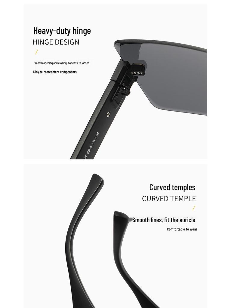 New Women's Frameless Retro Sunglasses - Trendy European and American Fashion, Anti-UV