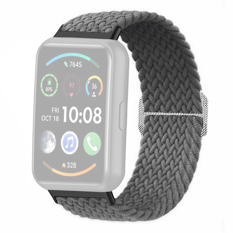 

Для Huawei Watch Fit 2 Регульований ремінець для годинника Плетений еластичний браслет Grey