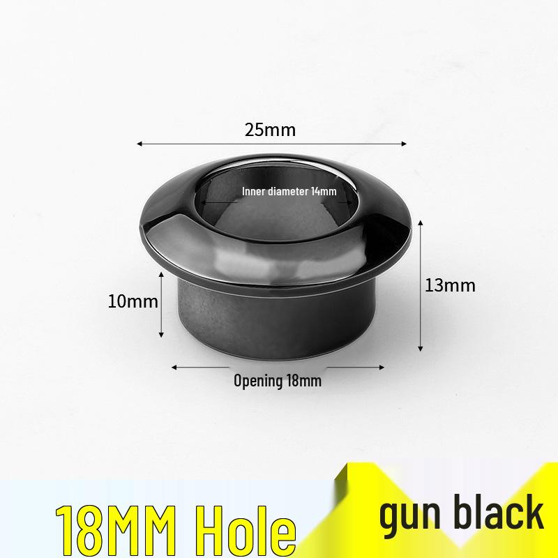 ABS Plastic Round Desktop Cable Grommet Cover, Wire Management Ring