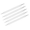 5Pcs Double End Acrylic Rod Round Head Clay Indentation Pen   Sculpting Dotting Tool (Black)