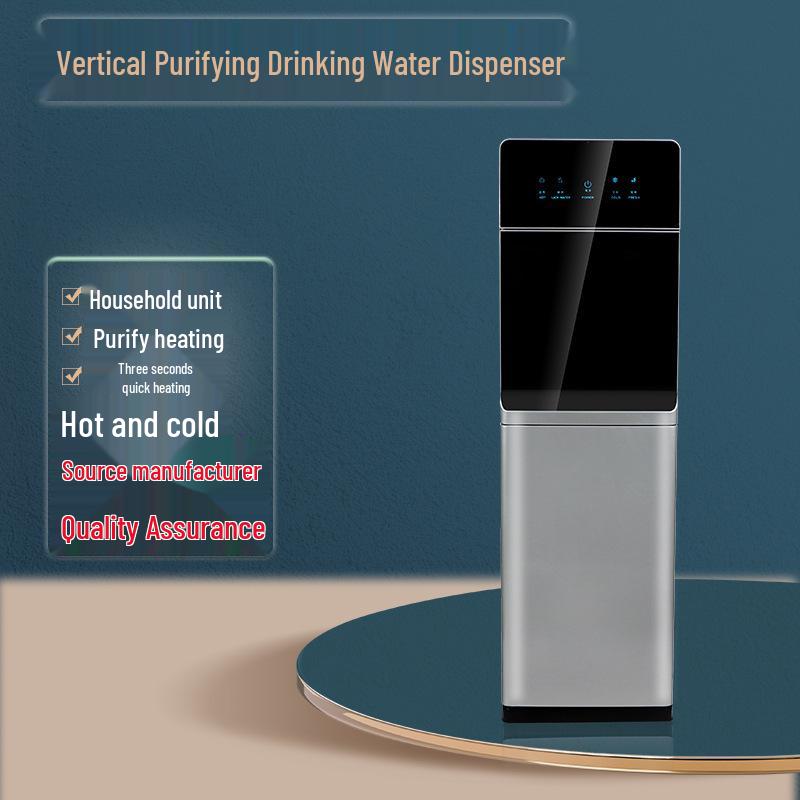 Smart Vertical Hot & Cold Instant Drinking RO Water Machine No Filter Dispenser серебряный
