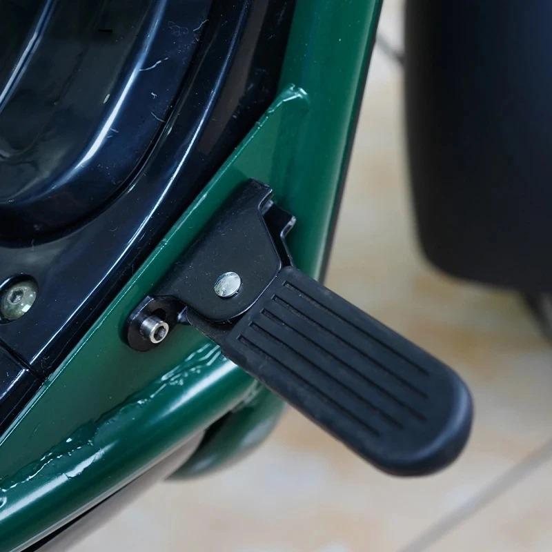 1 Pair Universal Motorcycle Bike Foldable Pedals 5/7cm Rear Seat Foot Support Pad Pedal Rubber Electric Vehicle Rear Foot Pedals