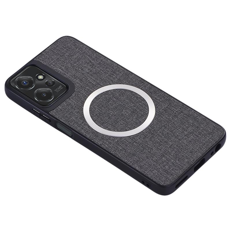 For Motorola Moto G 5G (2024) Magnetic Case Compatible with MagSafe Cloth Texture TPU Phone Cover