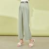 Women's High-Waist Straight Leg Ankle Trousers