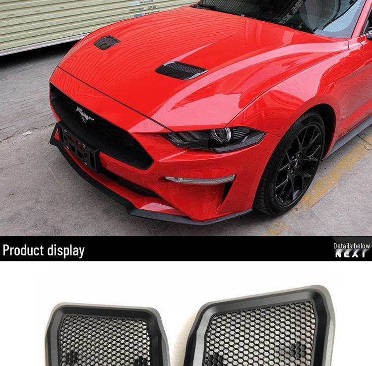 18-23 Ford Mustang Custom Dry Carbon Hood Vents Replacement