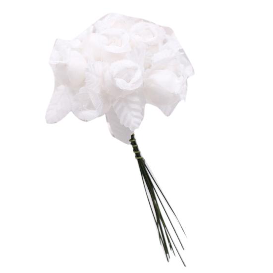 1 bukett kunstig blomst 12 rosehoder DIY Craft Home Party Bryllupsdekor