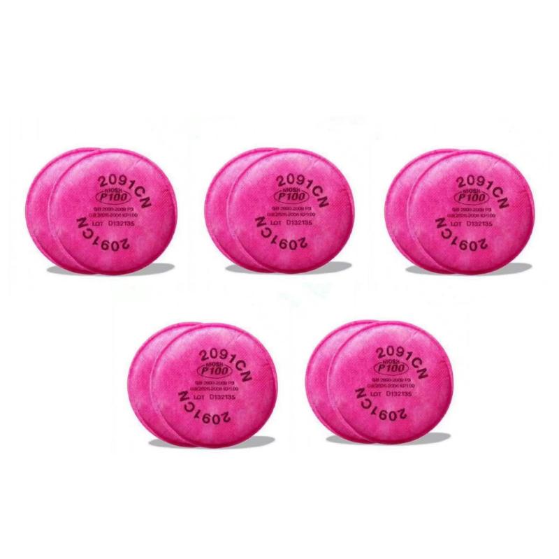 

2091 Фильтр твердых частиц, установлен на 2091 Фильтр для респиратора, замена для 6000 6200 6800 7000 7502 Серия FF-4, 2091 Фильтры против 2091-1Pack