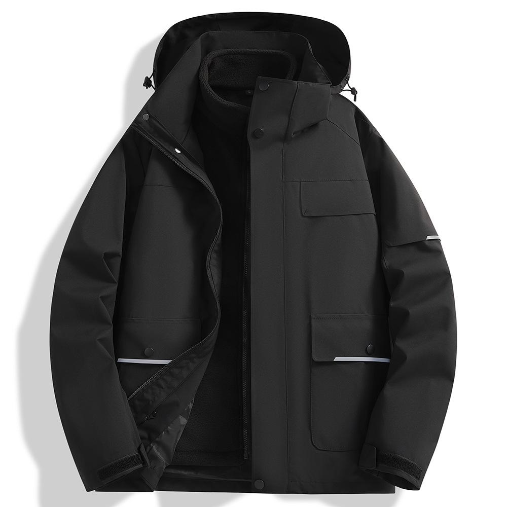 Winter Three-in-one Jacket Trendy Loose Handsome Casual Jacket