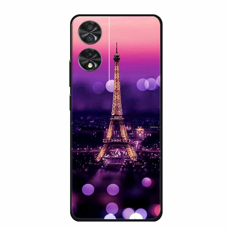 Pouzdro na telefon pro TCL 40 NxtPaper Zadní kryt Pouzdro 6,78" Funda Černý silikon Měkké Coque Pro TCL 40 NxtPaper Pouzdro Skořepina Nárazuvzdorné