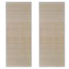 VidaXL Rectangular Rugs Natural Bamboo 2 Pcs 120x180 Cm