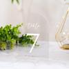 5 Set DIY Acrylic Blank Wedding Table Sign with Holder Event Party Signs Supplies for Christmas Birthday Party
