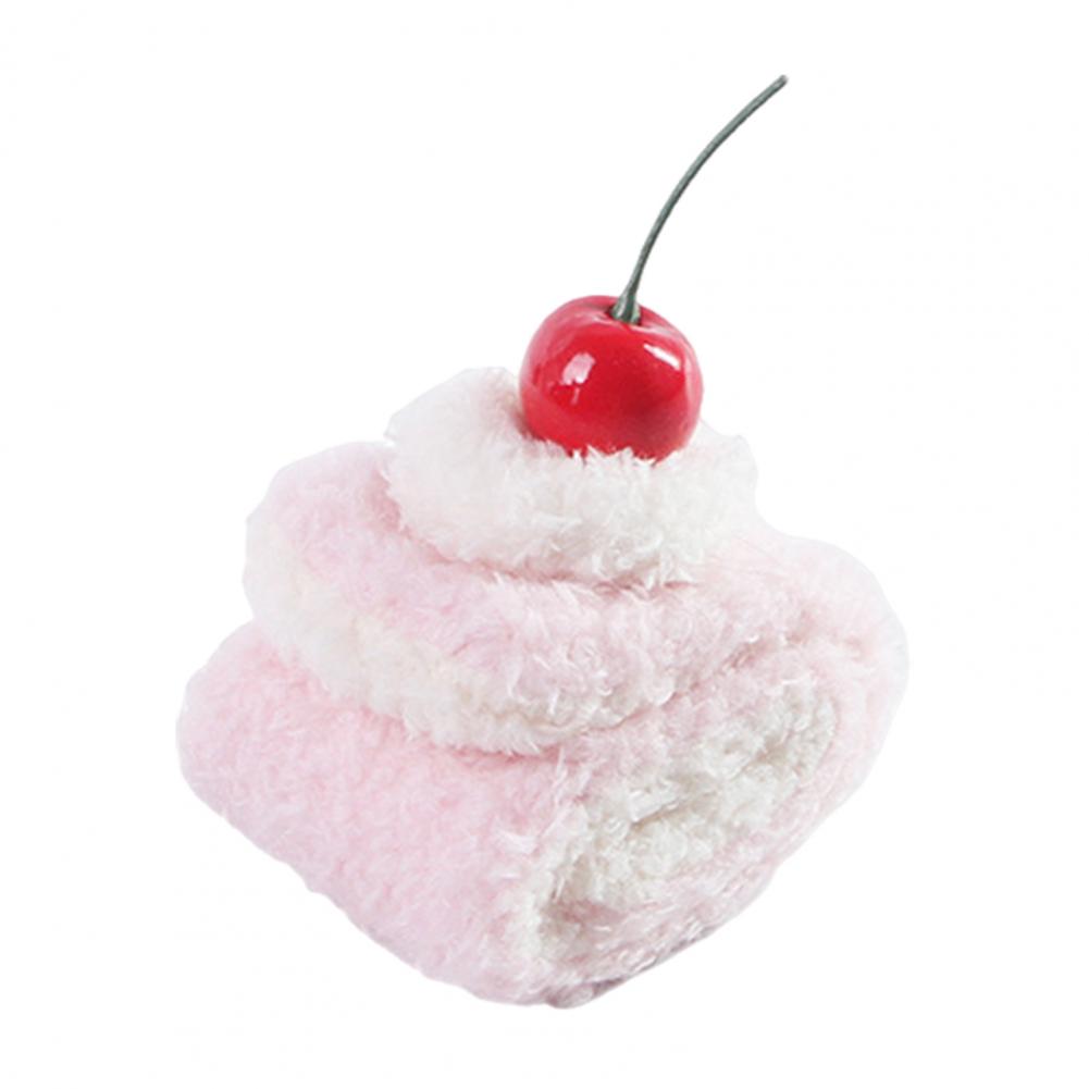 Bite-resistant Cat Toy Plush Cat Toy Realistic Plush Food Cat Toy Set Burger Hotdog Cake Chew Toys for Indoor Cats Squeaky Bone