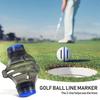 Golfball-Marker-Schablone mit Markierungsstiften, leicht, tragbar, vielseitig, Präzisions-Golfball-Liner-Zeichnungs-Markierungswerkzeug-Set