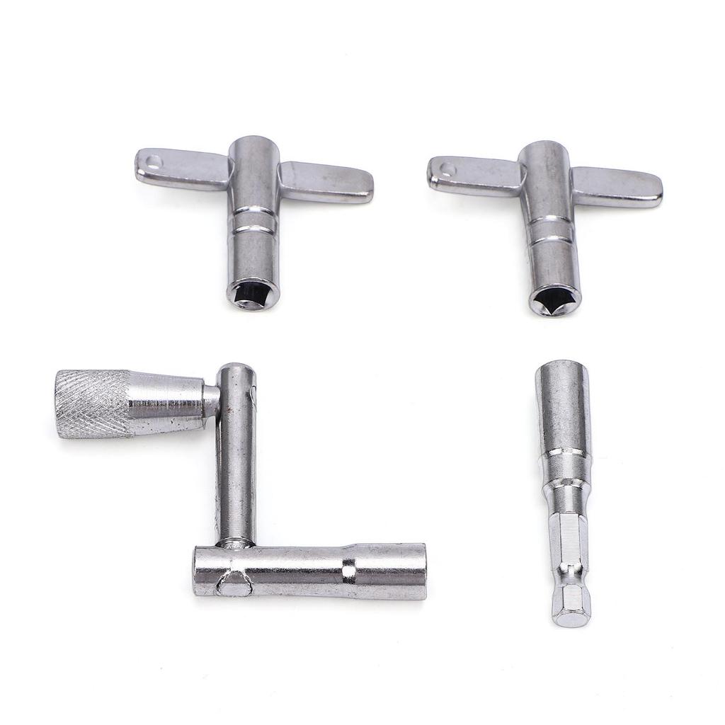 Drum Key Set 4Pcs Metal Tuning Tool Wrench Portable for Acoustic and Electronic Drums
