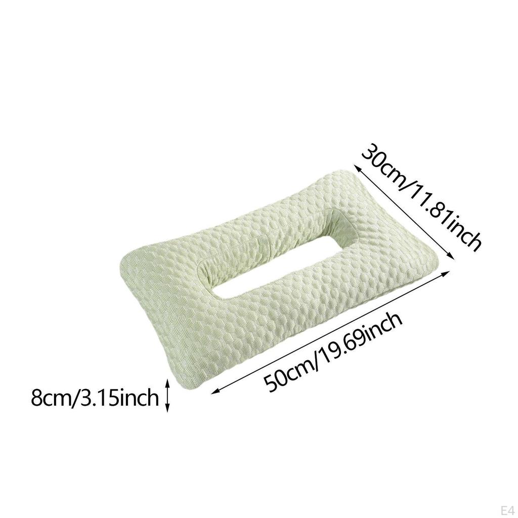 Ohrlochkissen für Seitenschläfer Bequeme Nackenstütze Schutz Weiche Füllung Schlafen