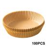 50/100Pcs Air Fryer Disposable Paper Liner Non-Stick Barbecue Plate Round Oven Pan Pad  for Air Fryer Micro-Wave