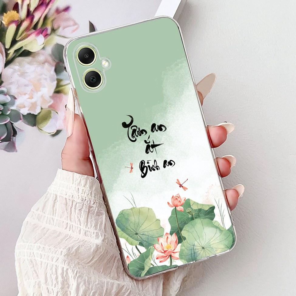 For Samsung A05 Case Clear Cute Cat Fashion Flowers Cool Painted Back Cover For Samsung Galaxy A05 Phone Case SM-A055F SM-A055M
