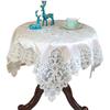  Nappe de Table Moderne de Luxe avec Bordure Broderie Dentelle Meuble Européen Housse Machine à Laver Tissu Décoration Chambre Table Ronde
