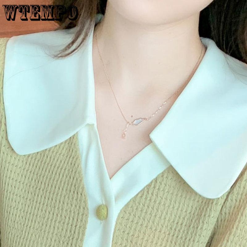 Spring and Autumn Women's Shirt Loose Casual Long-sleeved Shirt Chiffon Shirt Fashion Western-style Bottom Shirt
