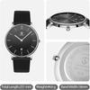 Ben NeviS Men S Watch minimaliSt faShion Simple Analog Date Leather Strap  43 Gj