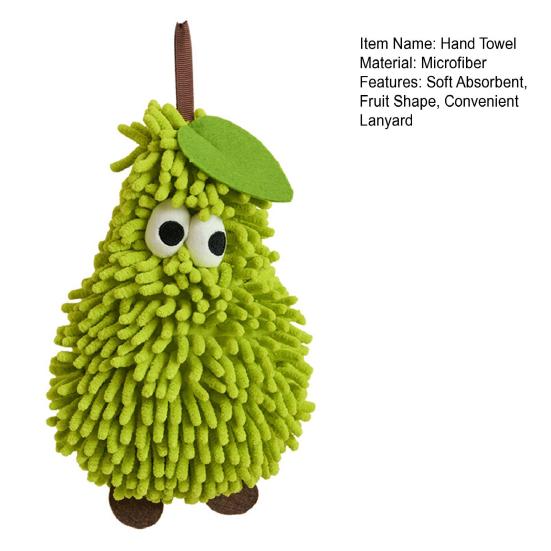 Chenille Hand Towel Soft Absorbent Microfiber Towels Bathroom Three-dimensional Fruit Shape Quick Drying Hand Towel