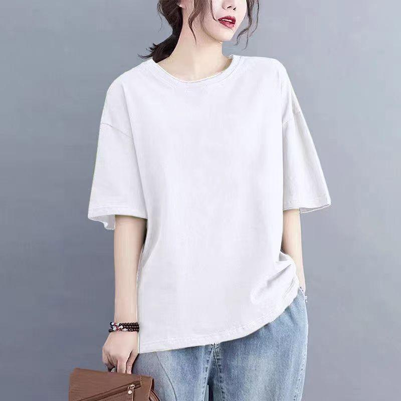 

Распродажа Внешняя Торговля ~ Скидка Бренда Подлинные Товары Выборка Брака Женская одежда Свободная Футболка с коротким рукавом Женская Корейский Стиль Принт Чистый Хлопок Топ White [pure color]] 3XL