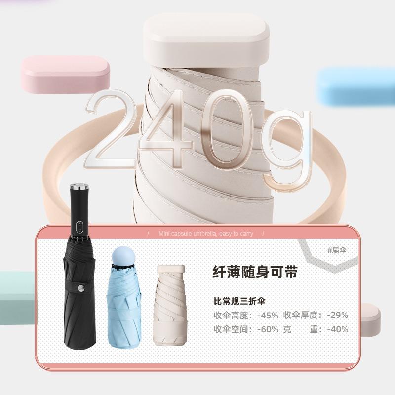Umbrella 50% off Umbrella Sunscreen Parasol 50% off Umbrella Mini Portable Capsule 50% off Sun Umbrella