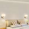 Cream Style Pumpkin Wall Lamps Bedroom Bedside Lamp Simple Aisle Background Wall Interior Decoration Lighting Atmosphere Lamp