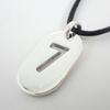 [Pre-owned] GUCCI 925 No. 7 Plate Pendant/Necklace/j50-10