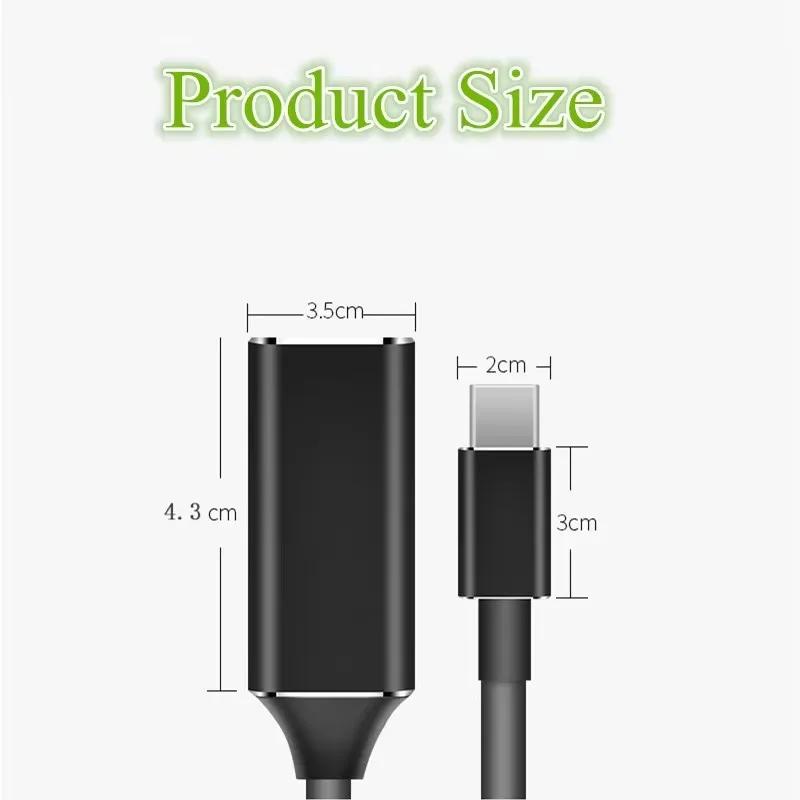 USB C To HDMI-compatible Cable Type-C To HD-MI HD TV Adapter USB 3.1 4K Converter for PC Laptop MacBook Huawei Mate 30