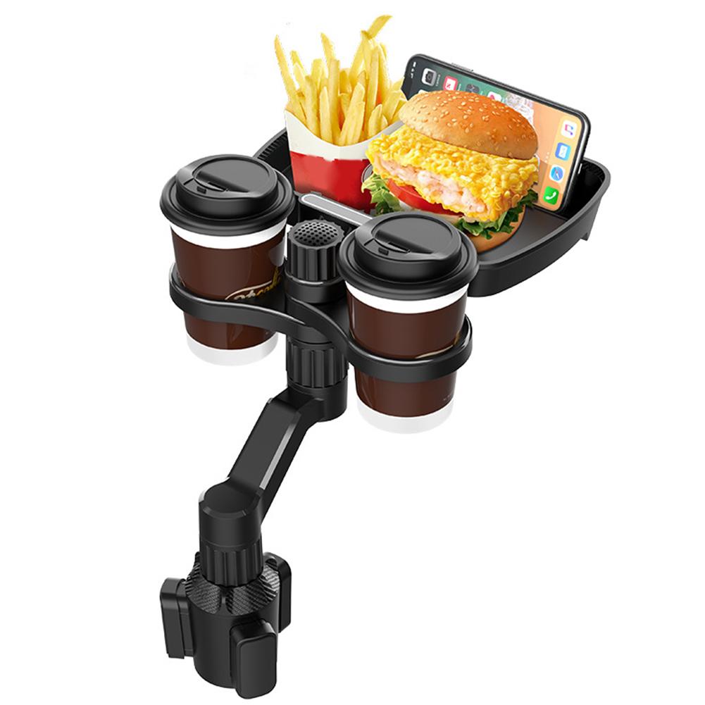 Cup Bracket Expander Multifunctional Car Food Eating Tray Adjustable Drinks Support Coffee Burger Shelf Car Interior
