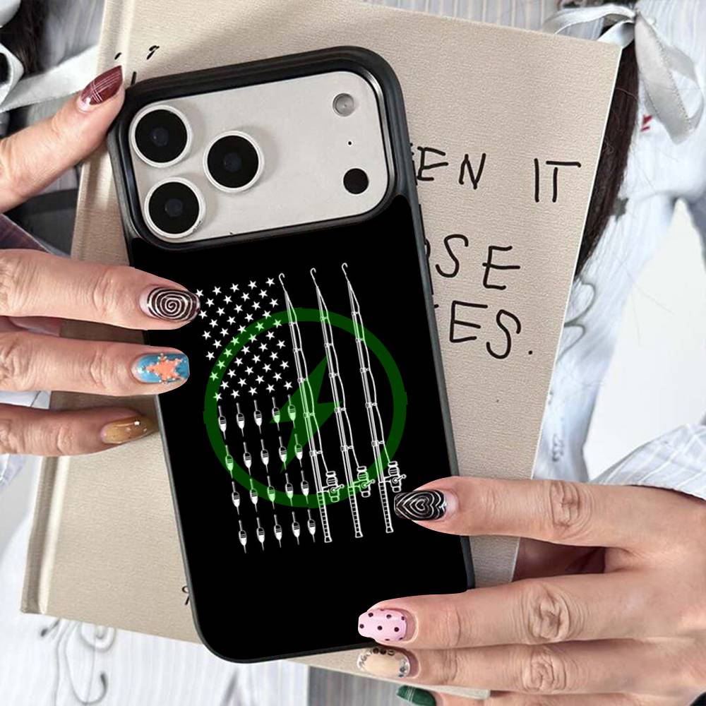 Fishing Heartbeat Magnetic For Magsafe Wireless Charge Phone Case For iPhone 17 Air 16 15 Plus 14 13 12 11 Pro Max