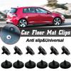 10pcs Auto Fastener Floor Mat Buckle Antiskid Pad Fastener Clips Skid Resistant Carpet Fixed Clamp Accessories Car Clip Parts