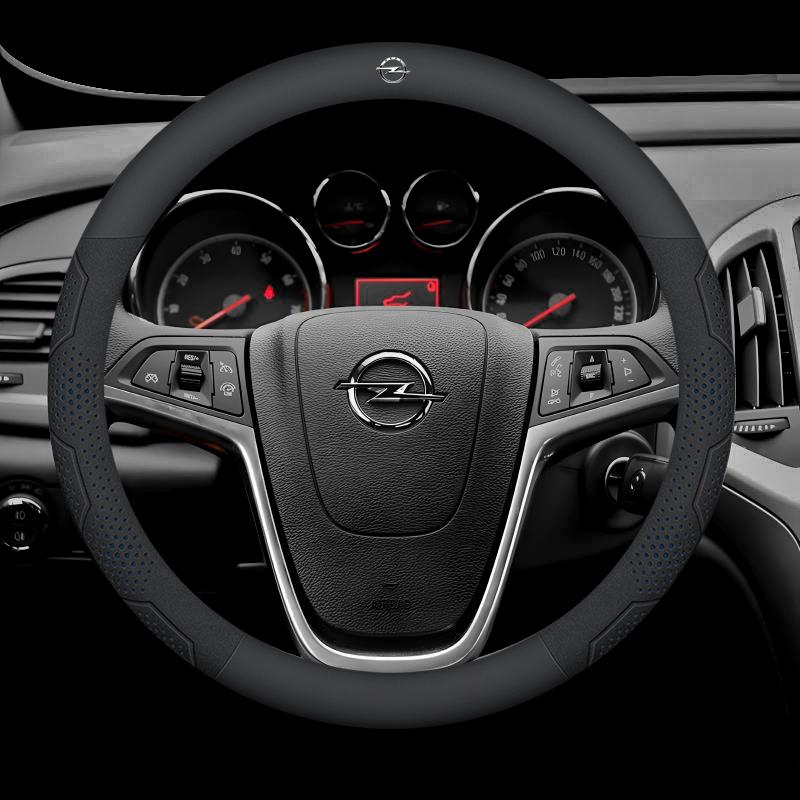 Car Steering Wheel Cover For Opel OPCline Astra Corsa Grandland Insignia Mokka Vectra GTC Tigra Vivaro Zafira Auto  Accessories